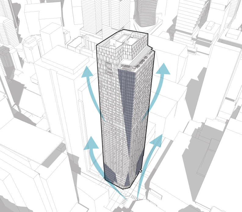 Diagram showing wind diagram of 800 Stewart