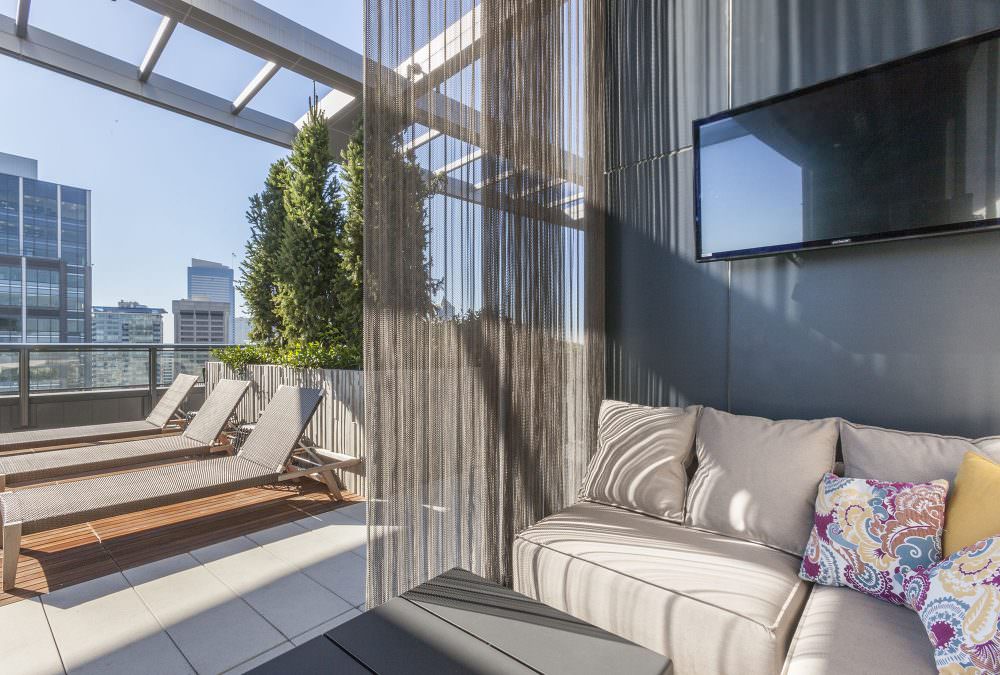 Cirrus residential tower rooftop lounge