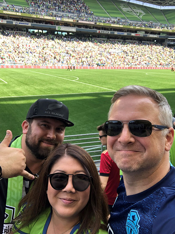 Photo of Principals at Sounders match