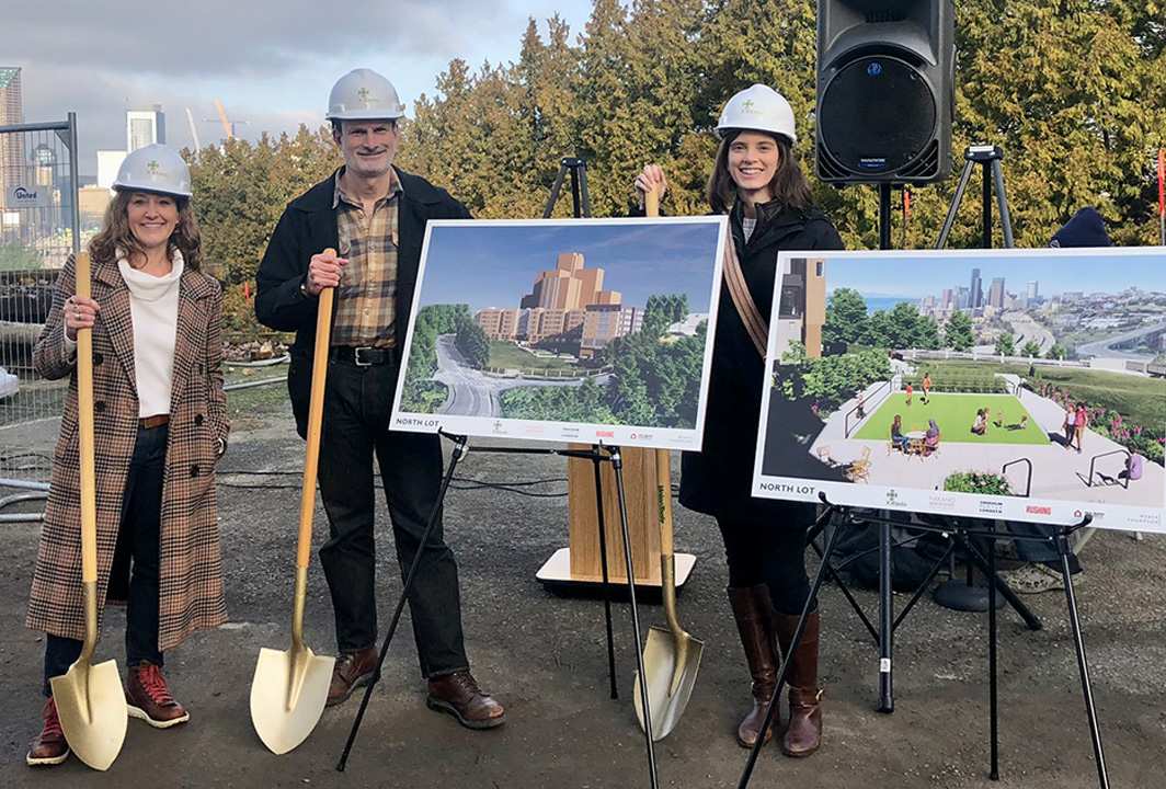 WT team at the North Lot groundbreaking