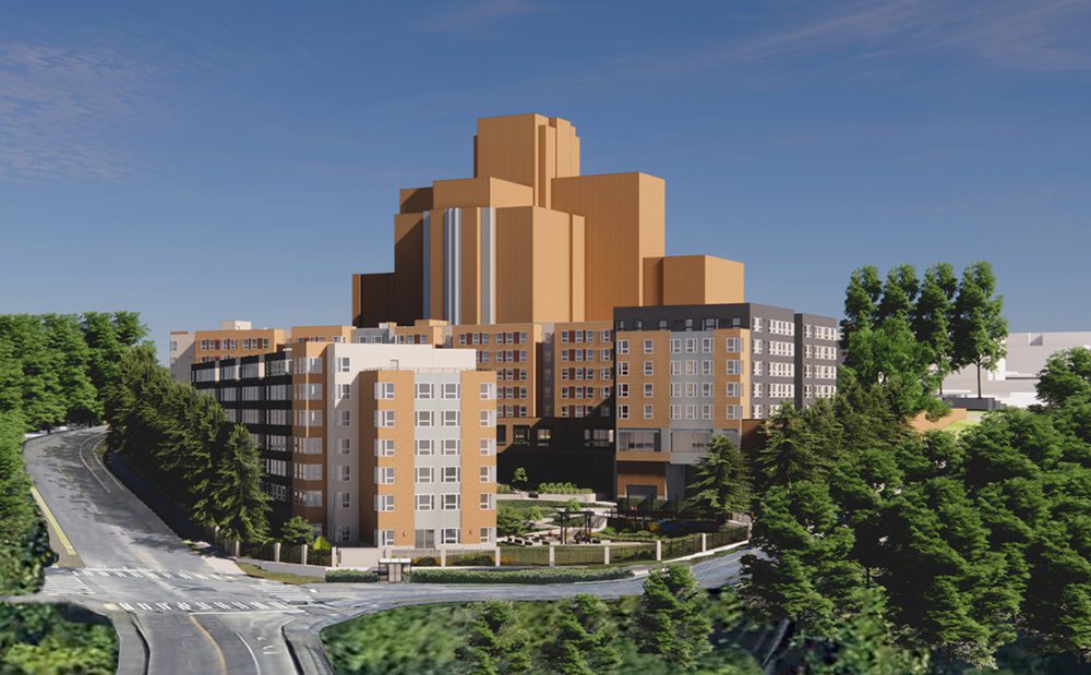 Rendering of the North Lot tower in North Beacon Hill.