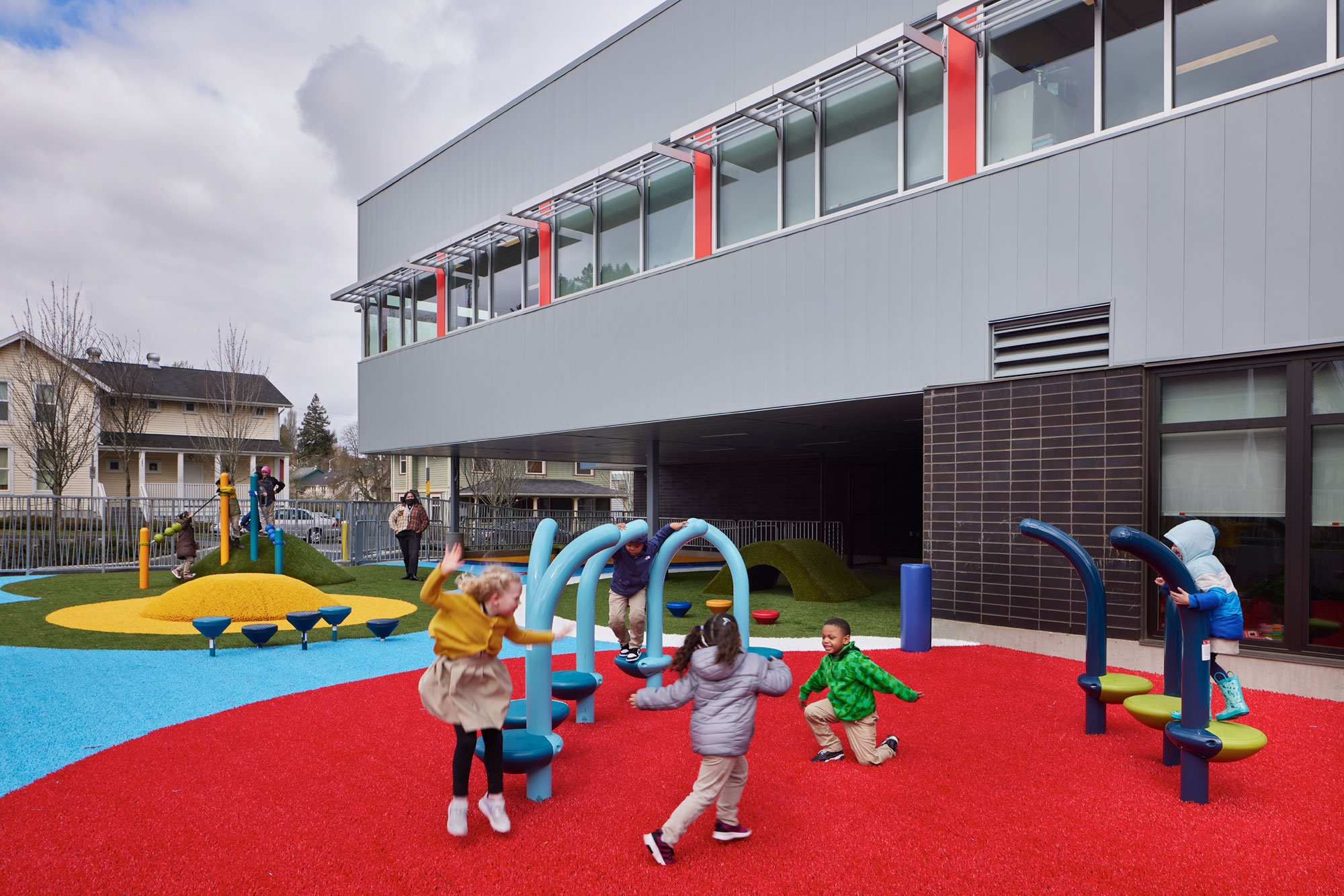 Othello Square's Salish Sea school play area