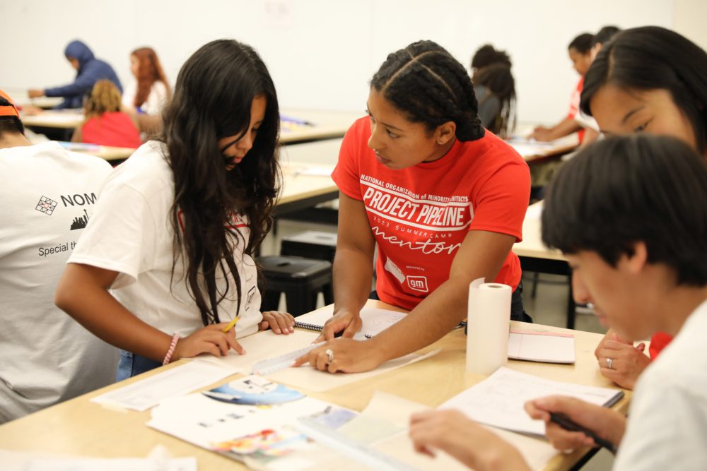 Project Pipeline students interacting with