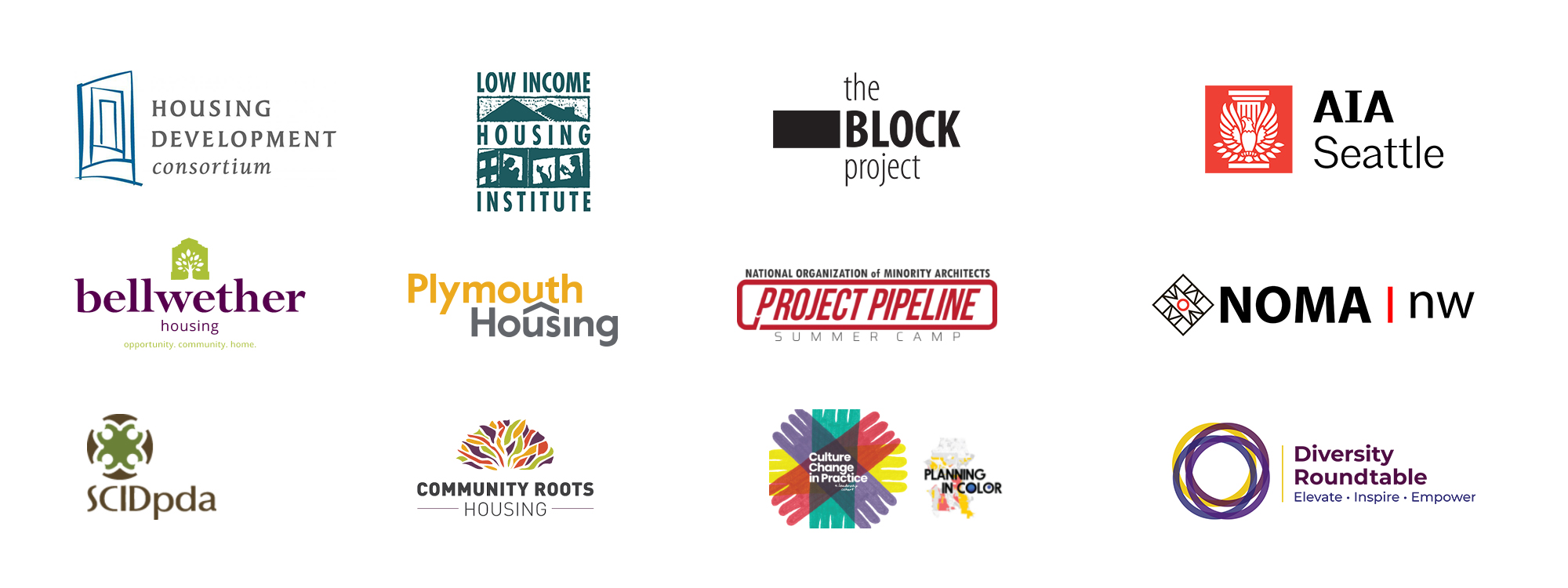 Housing and community partner logos