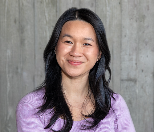 Portrait of Michelle Vu against a grey background