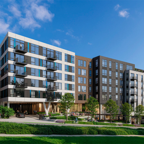 rendering of versant bellevue on a sunny day