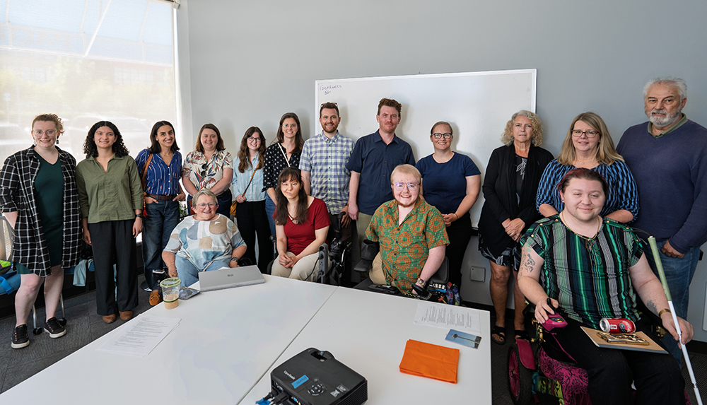 group photo of studio pacifica and weber thompson inside the office